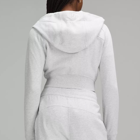 ⭐️Lululemon Scuba Full Zip Cropped Hoodie Heathered Grey Size 6⭐️ - Picture 12 of 12